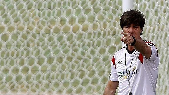 Joachim Löw, durante un partido. 