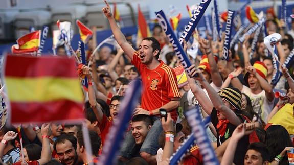 Aficionados de la selección. 