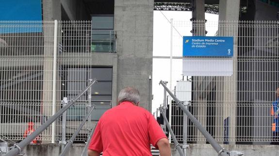 Entrada del estadio Arena Fonte Nova. 