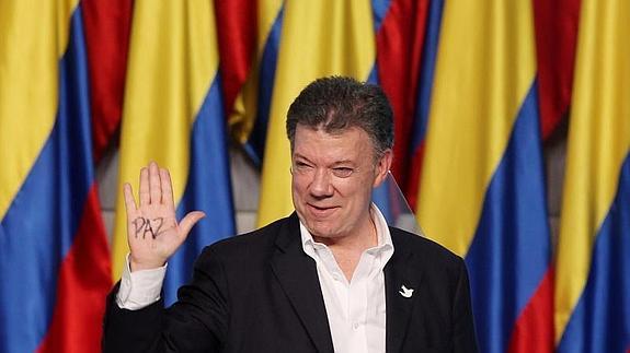 El presidente de Colombia, Juan Manuel Santos