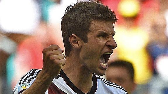 Müller, durante un partido. 