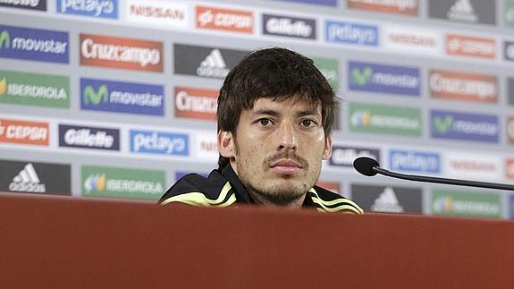 Silva, durante la rueda de prensa. 