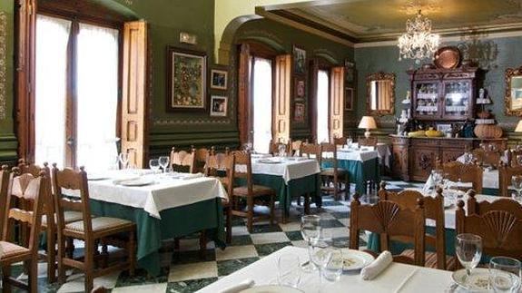 Comedor del restaurante Casa Duque, en Segovia. 