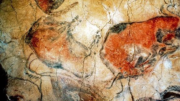 Pinturas rupestres en las Cuevas de Altamira. 
