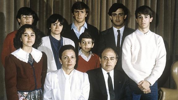 La familia Pujol al completo, en una imagen de archivo. 