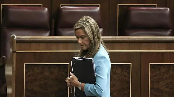 Ana Mato, hoy en el Congreso. 