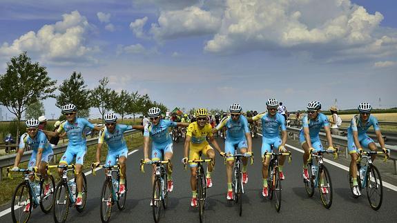 El equipo Astana. 
