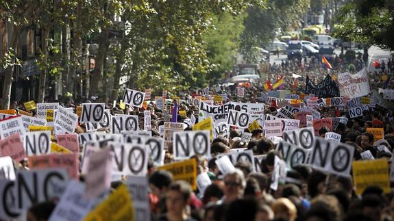 Manifestación en Madrid. 