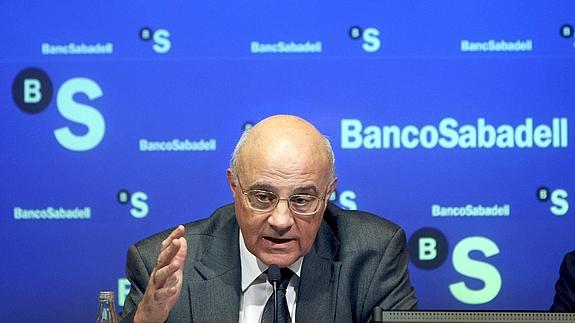 Josep Oliu, presidente del Banco Sabadell. 