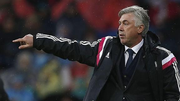 Ancelotti, durante un partido. 