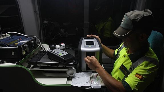 Un control de drogas en Murcia.