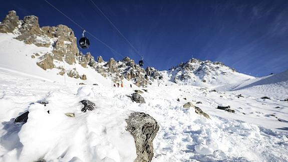 La montaña de Meribel donde se accidentó Schumacher. 