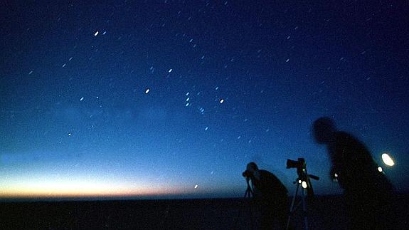 Imagen del meteoro Leónidas en el Jordán.