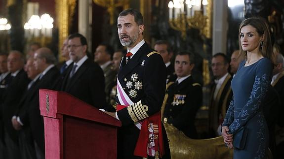 Los Reyes, durante la Pascua Militar. 