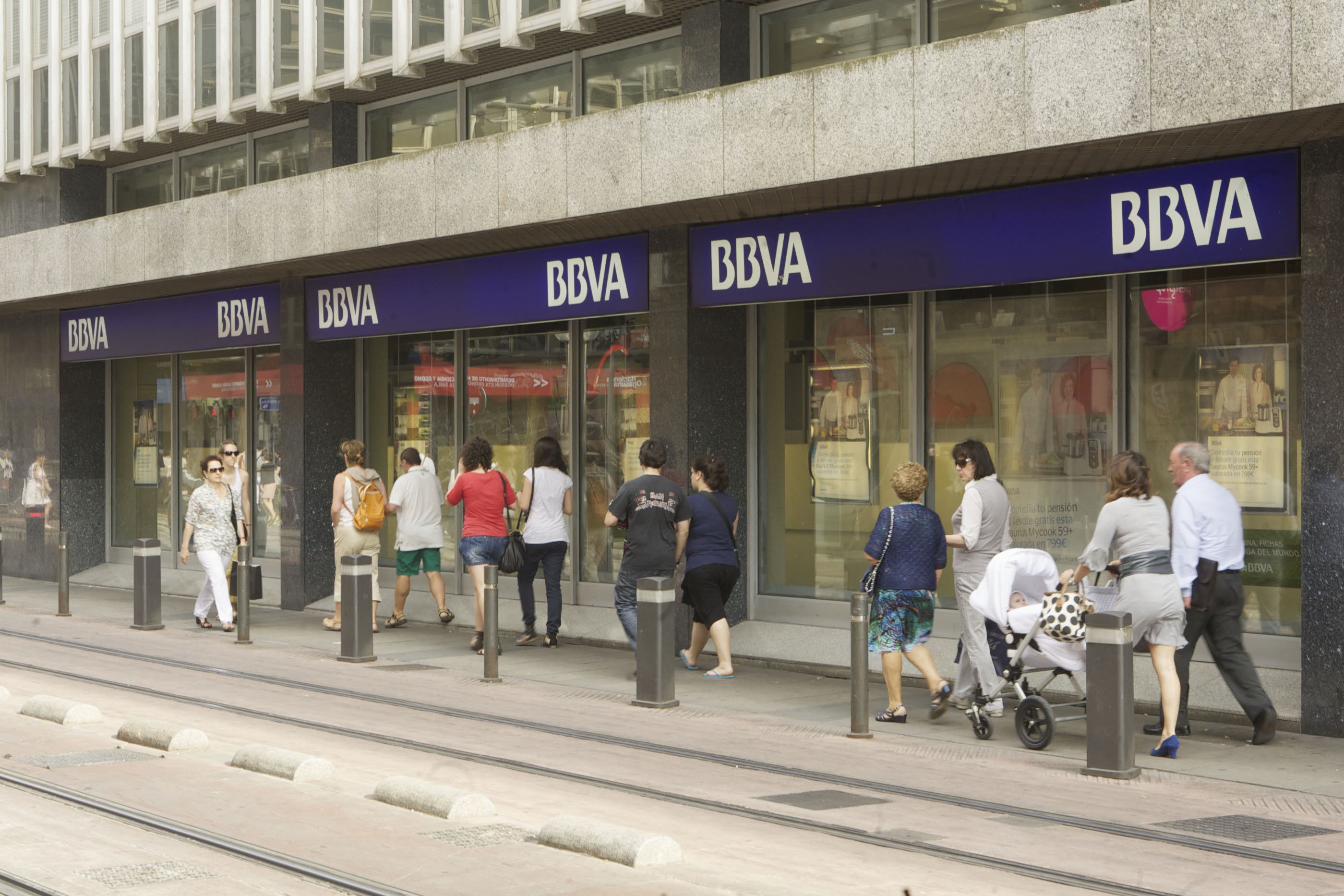 Sucursal del BBVA Vitoria. 