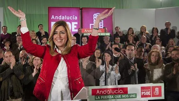 La presidenta de la Junta de Andalucía, Susana Díaz.