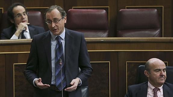 Alfonso Alonso, en el Congreso. 