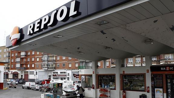 Una gasolinera de Repsol.