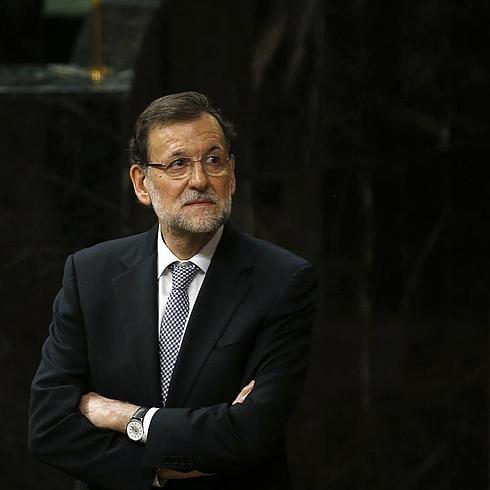 Mariano Rajoy, hoy en el Congreso. 