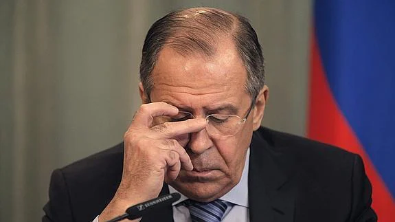 El ministro ruso de Asuntos Exteriores, Serguéi Lavrov. 