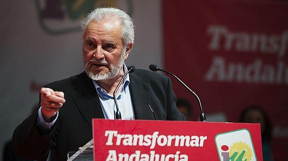 El excoordinador federal de IU Julio Anguita. 