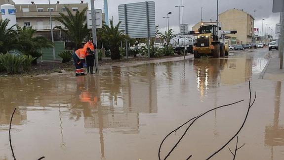 La lluvia ha colapsado Castellón. 