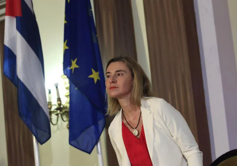 La jefa de la diplomacia europea, Federica Mogherini. 