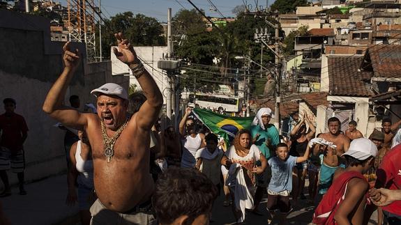 Protestas por la muerte del pequeño. 