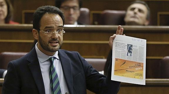 El portavoz socialista en el Congreso, Antonio Hernando.