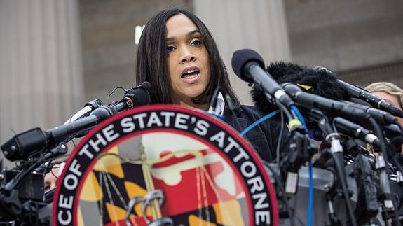 Marilyn Mosby, fiscal de Baltimore. 