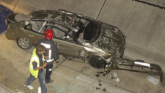 Accidente de tráfico en Villoria, Salamanca.