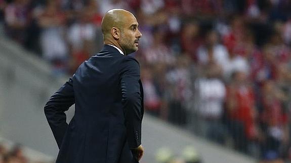 Guardiola, en el partido. 