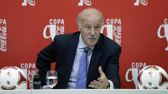 Vicente del Bosque, en un acto. 