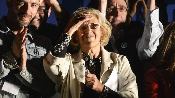 Manuela Carmena, ayer en Madrid