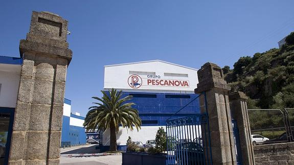 Entrada de la sede del grupo Pescanova.