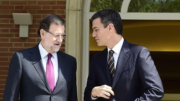 Mariano Rajoy y Pedro Sánchez. 