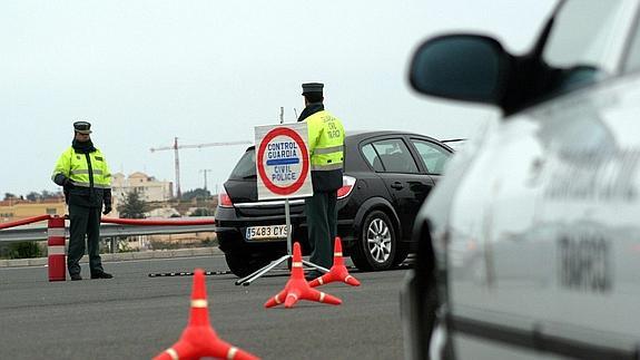 Control de la Guardia Civil.