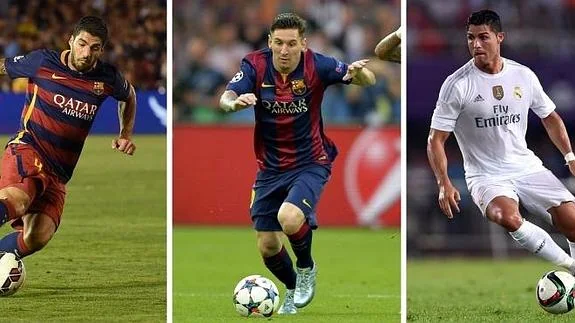 Suárez, Messi y Cristiano optan al galardón. 