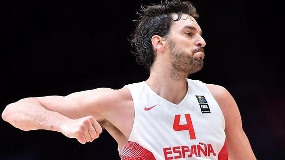 Pau Gasol, durante el partido ante Polonia. 