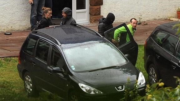 David Pla, durante su detención.