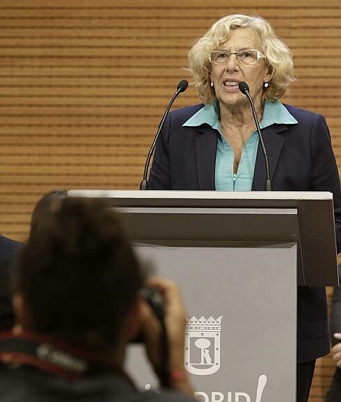 La alcaldesa de Madrid, Manuela Carmena. 