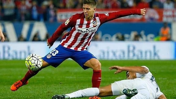 Luciano Vietto, durante el partido. 