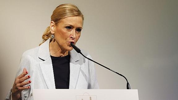 La presidenta de la Comunidad de Madrid, Cristina Cifuentes. 