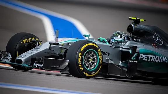 Nico Rosberg, durante los entrenamientos en Sochi. 