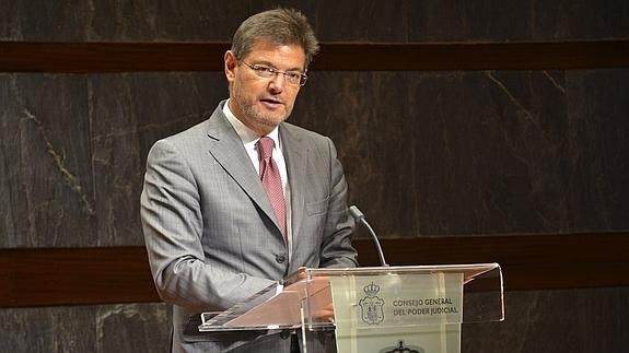 El ministro de Justicia, Rafael Catalá.