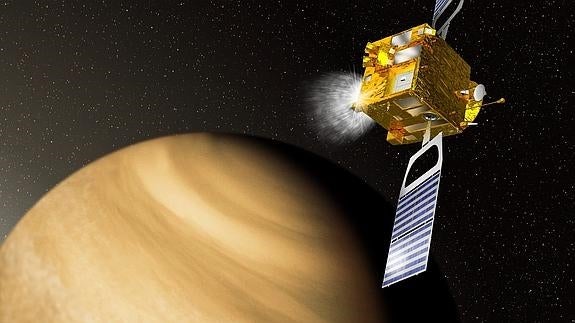 La Venus Express, alrededor del planeta Venus.