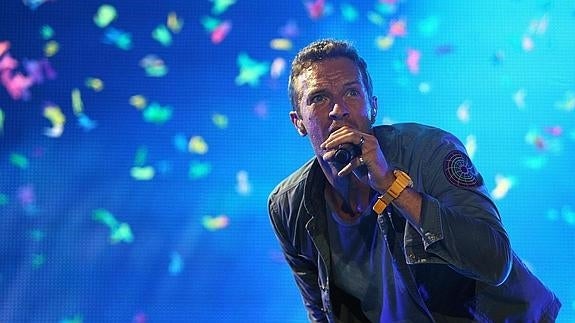 Chris Martin, cantante de Coldplay. 