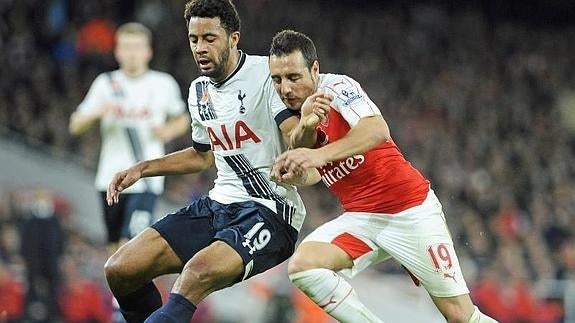 Santi Cazorla, en el partido ante el Tottenham. 