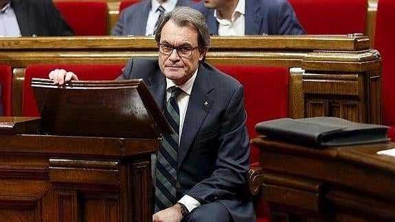 Artur Mas, durante la sesión. 