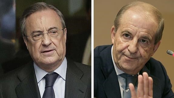 Florentino Pérez y José María García.